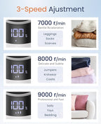 BEAUTURAL Fabric Shaver and Lint Remover, Rechargeable Electric Sweater Shaver with 3 Speeds, 6 Leaf Blades and LED Display, Portable Pilling Remover for Clothes, Furniture, Blankets