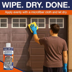 All-In-1 Aluminum Cleaner & Restoration Solution – Made in USA, Restores Faded Patio Furniture, Garage Doors, & Outdoor Fixtures, Aluminum Brightener & Restorer for All Painted Metal Surfaces, 16 OZ