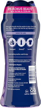 Downy Infusions In-Wash Laundry Scent Booster Beads, CALM, Soothing Lavender and Vanilla Bean, 12.2 oz (Pack of 2)
