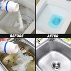 Dodorado Drain Cleaner, Powerful Sink and Drain Cleaner, Portable Powder Cleaning Tool Chemical Powder Agent for Kitchen Toilet Pipe Dredging (2PC)