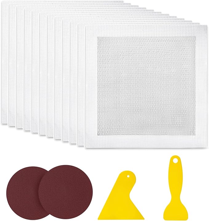 Bates- Drywall Repair Kit, 16 pcs, 8 Inch, Dry Wall Patch Kits, Wall Repair Patch Kit, Wall Patch Repair Kit, Drywall Hole Patch, Drywall Patch Kit, Wall Hole Repair Kit, Drywall Patch Hole