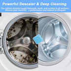 Washing Machine Cleaner Effervescent Tablets - 24 Pieces, Deep Cleaning Formula, Removes Grime & Odors, Deodorizes & Refreshes HE Top/Front Load Washers