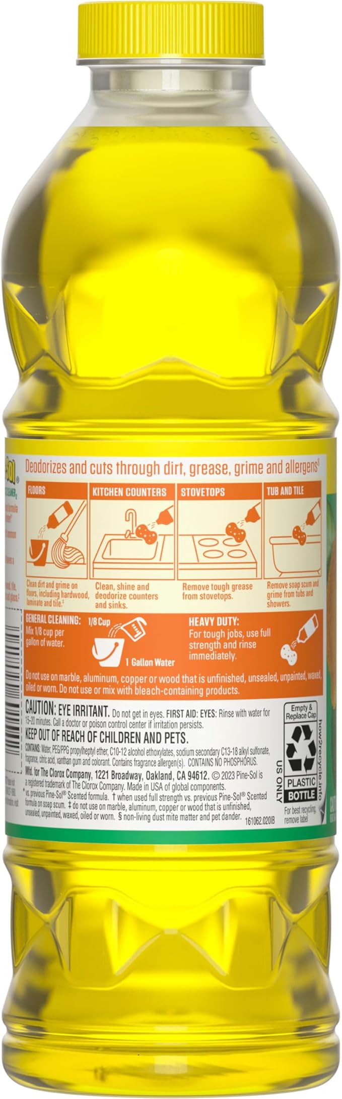 Pine-Sol Multi-Surface Cleaner, Lemon Fresh, 24 Fluid Ounces (Package May Vary)