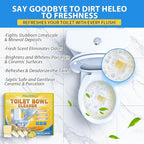 Toilet Bowl Cleaner Tablets (24 Count) | Septic Safe, Eco-Friendly Drop-in Tablets for Continuous Cleaning | Powerful Stain & Limescale Remover with Long-Lasting Fresh Scent