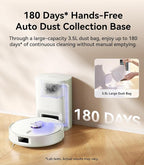 NARWAL Freo S Robot Vacuum and Mop Combo, 8000Pa Suction, 180 Days Hands Free, Self-Emptying Base, LDS Navigation, Obstacle Avoidance, Robot Vacuum Cleaner for Pet Hair & Hard Floors