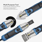 Oscillating Tool, 1.5A Oscillating Multi Tool with with 3° Oscillation Angle, 12 Piece Accessories Scraping, Grinding, Sanding, Cutting