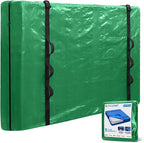 TICONN Mattress Bags for Moving, Heavy Duty Cali King Mattress Cover Storage Bag with Full-Around Handle and Adjustable Buckles (Green, Cali King)