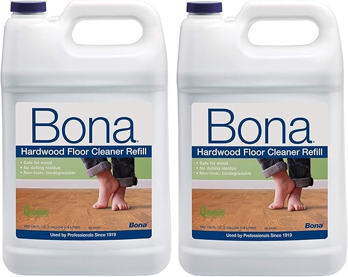 Bona® Hardwood Floor Cleaner Refill, 128 Fl Oz (Pack of 2)