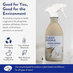 The Clean People Stain Remover Spray - Simple, Clean Ingredients - Laundry Spot Treatment for Food, Pet & Baby Stains - Boosted with Enzymes - Fabric Safe - 16oz (2 Pack)…