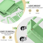 Goovilla 4 Tier Rolling Utility Cart Organizer with Removable Drawer, Stable and Sturdy Green Rolling Storage Carts with 2 Lockable Wheels for Bathroom, Kitchen, Snack, Craft, Makeup, Baby Essentials