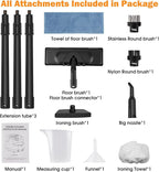 Powerful Steam Cleaner for Home, Chemical-Free Multipurpose Steam Cleaner, 3-Steam Volumes Comfy Handle, Portable Deep Cleaning Lightweight Steamer for Car Detailing Carpet Upholstery Tile Grout