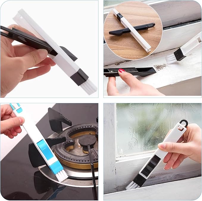 13PCS Crevice Cleaning Brush Set,Multifunctional Hard Bristle Crevice Cleaning Brush Tools for Kitchen, Bathroom, Cup,Window (13)