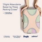 Shacke Premium 5 Packing Cubes Set - Lightweight Mesh Travel Luggage Organizers with Laundry Bag, 5-Piece Suitcase Storage System (Nude Biege)