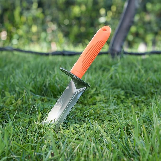 ASR Outdoor 13" Serrated Edge Digger, Versatile Hand Trowel for Breaking up Hard Ground