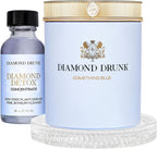 Diamond Drunk The Starter Collections - Non-Toxic, Fine Jewelry Cleaning Kit for Diamond, Gold, & Platinum Rings & More - 2 Months Supply of Safe, Sustainable Cleaner to Restore Shine - Patented Bauble Basket & Reusable Vessel