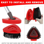 Small 2 Pack Scrub Brush Head ONLY for O Cedar RinseClean 2-Tank Spin Mop, Replacement Head Scrubber Brush,NOT for EasyWring 1-Tank System