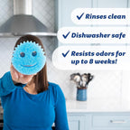 Scrub Daddy Scratch-Free Multipurpose Kitchen Sponges - Bulk Dish Sponges for Kitchen, Bathroom, Household Cleaning & More - Made with BPA-Free Polymer Foam (5 Count) (Pack of 2)