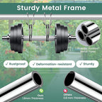 Goplus Lawn Leveling Rake, 30" x 10" Heavy Duty Level Lawn Tool w/ Ergonomic Handle for Soil, Effort-Saving Landscape Rake for Garden, Backyard, Golf Course, Farm, Pasture, Silver