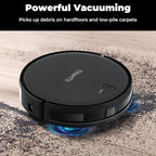 Robot Vacuum Cleaner with Smart Navigation, Powerful Robotic Vacuum Cleaner and Mop for Pet Hair, APP Control, Carpet,Voice Control, Hard Floor, Auto-Recharge
