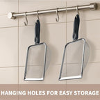 2 PCS 2-in-1 Gardening Soil Sifter Set with 2/2.8mm Mesh, Garden Sieve & Shovel Sifter Screen Potting Scoop for Sand, Dirt, Rock Compost, Stainless Steel & Ergonomic Handle