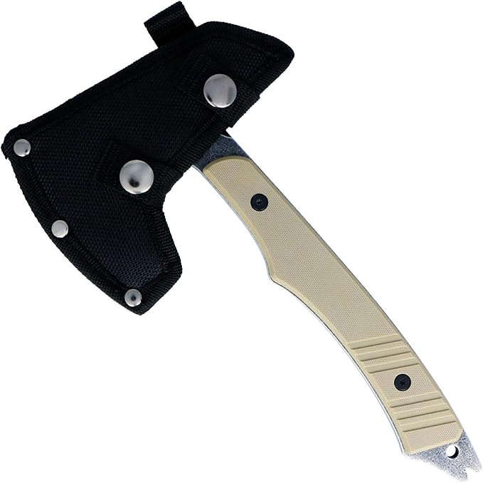 ASR Tactical Full Tang Axe with Pry Bar Handle Blade - Gray