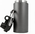 Kerilyn Insulated Hlalf Gallon Jug with Handle, 64oz Stainless Steel, Large Double Vacuum Water Bottle for Hot & Cold Drinks, Wide Mouth, Sweat Proof, Great for Travel, Camping, Grey