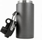 Kerilyn Insulated Hlalf Gallon Jug with Handle, 64oz Stainless Steel, Large Double Vacuum Water Bottle for Hot & Cold Drinks, Wide Mouth, Sweat Proof, Great for Travel, Camping, Grey