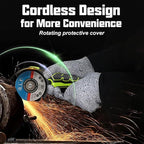 Cordless Brush Angle Grinder Kit, 19500rpm Mini Electric Angle Grinding Tool with 2pcs 16.8V 2000mAh Batteries and 5-Cutting Discs, Grinder Handheld Cutter for Metal Wood