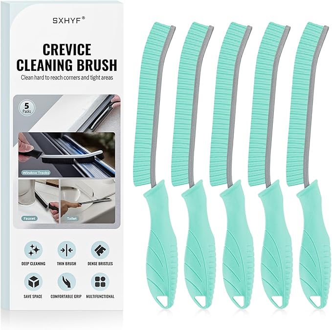 SXhyf Cleaning Brush - Hard Bristle Crevice Cleaning Brush, Multifunctional Gap Scrub Brush, Kitchen Essentials, Bathroom Cleaner Tools for Household Use, Home, Window, Toilet, Stove