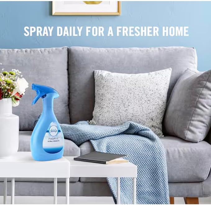 Fabric Spray Air Freshener Refill,Fresh Scent, Extra Strength Odor-Fighting Formula, 67.6 fl oz Large Refill Bottle, Eliminates Tough Odors from Fabrics, Furniture.