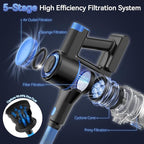 N8 Cordless Vacuum Cleaner, Lightweight Stick Vacuum with Powerful Suction, 2200mAh Battery, 40 Mins Runtime, Self-Standing, Rechargeable Vacuum Cleaners for Home Hardwood Floor Carpet Pet Hair