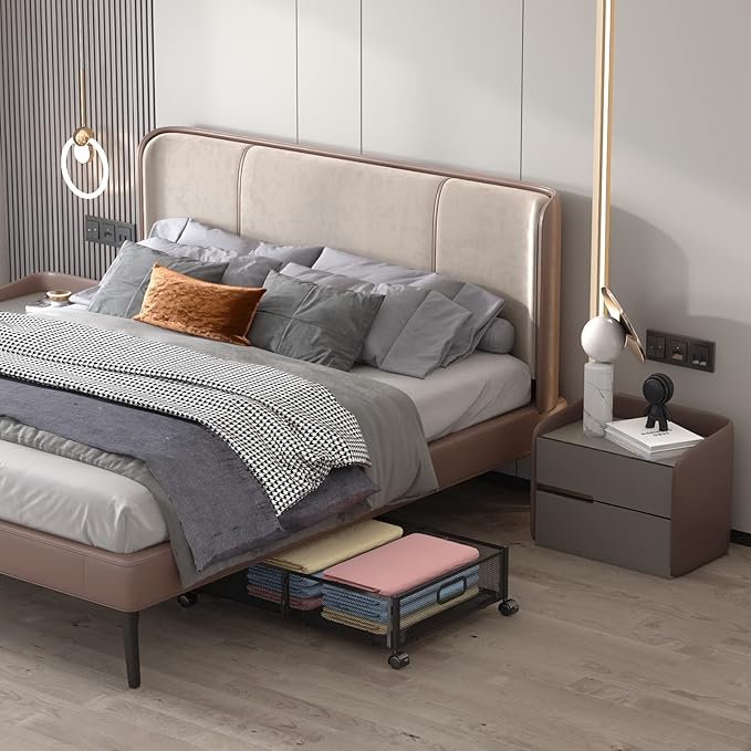 Under Bed Storage Containers, Shoe Storage With Wheels, Foldable Bedroom Storage Organization with Handles, Under Bed Storage Bins Drawer For Clothes, Blankets And Shoes, Bedding (2 Pack, Black)