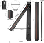 Clothes Drying Rack for Small Laundry Rooms, Clothes Drying Rack Folding Indoor, Wall Mounted Clothes Rack Foldable, (Aluminum, Black)