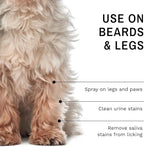 Eye Envy Beard Stain Remover Spray for Dogs/Cats. 100% Natural, Safe. Remove Stains from Drooling, Saliva, Food, Runoff from Tearing. Treats The Cause. Removes Odors. Keeps Dog Beards Clean. 4oz