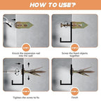 100PCS Self Drilling Drywall Anchors Screws Kit, 50 Anchors and 50 Screws for Heavy Duty, Upgraded Zinc Plated Steel,No Drill Needed,Perfect for TV, Bike, Shelf Straps, Cabinet & Fixing Curtains (100)