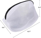 Vivifying Shoe Washing Bag, Set of 3 Mesh Shoe Laundry Bags with Zip Closure for Sneakers, Running Shoes, Socks, Bras