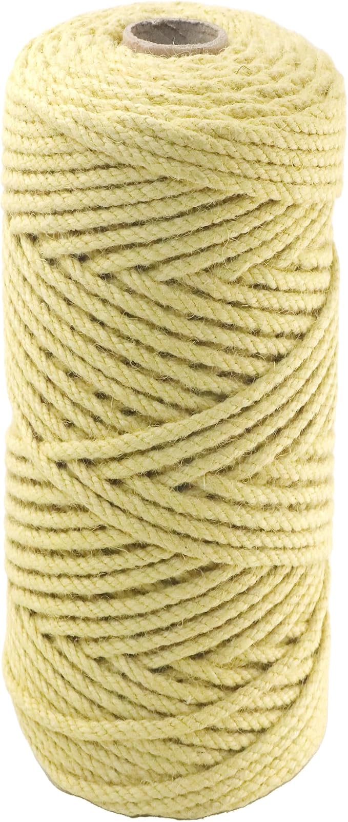 4mm x 100 Feet Yellow Jute Rope, Twine for Gardening Tomato Climbing Plant Tie Floristry Crafts Gift Wrapping Packing Decor