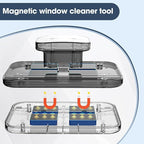 Magnetic Windshield Cleaning Tool, Magnetic Double-Sided Window Cleaner，Suitable for 3-5 Inch Thick Double-Layer Glass, High-Rise Window Cleaning Tool for Home/Car/Office
