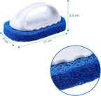 BBTO 4 Pack Teak Brush Cleaner with Handle Teak Cleaning Brush Cleaning Scrub Scouring Pads Scrubbers for Simple Easy Polishing Refinishing Clean up Boat Accessories