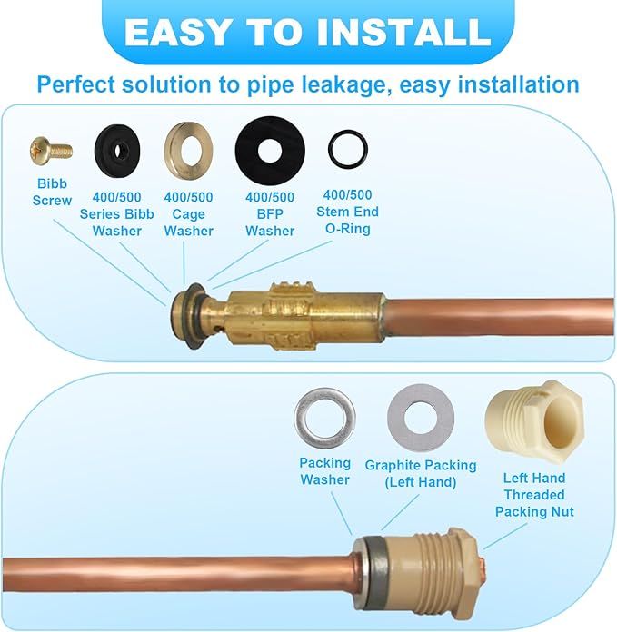 630-7755 Wall Hydrant Repair Kit, for Prier Mansfield Style 300/400/500 Wall Hydrant