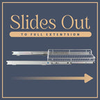 HOLD N' STORAGE Pull Out Cabinet Organizer, Heavy Duty-w/Lifetime Limited Warranty -11”W x 17”D-Requires At Least 12-1/4” Cabinet Opening, Steel Metal Cabinet Drawers Slide Out, Chrome Finish