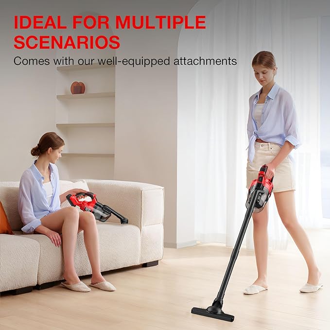 Cordless Vacuum Cleaner for Milwaukee 18V Battery, Handheld Vacuum Cleaner for Home Car Hardwood Floor Carpet, Portable Shop Vacuum with Washable HEPA Filter(No Battery)