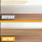 GSCIT Club Wood Grain Repair Tape, 2.4 inch X 100ft Self Adhesive Natural Walnut Grain Repair Patch for Tables, Chairs, Baseboards, Doors, Windows, Floors, Handicraft DIY.