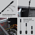 SHARDEN 153 in 1 Precision Screwdriver Set Computer Tool Kit, Laptop Screwdriver Kit Magnetic Electronic Screwdriver Set for PC, iPhone, Phone, PS5, PS4, Jewelry, Tablet, RC, Xbox Controller Repair