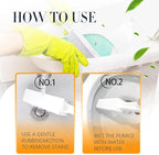 2 Pack Toilet Cleaner Hard Water Build up Remover with Ergonomic Handle, Pumice Stone Cleanning Tool Stain Hard Water Ring Cleaner for Toilet, Pool, Bathroom, Sink