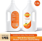 Floor Cleaning Solution Compatible With Tineco/Bissell/Dreame And Shark, Fragrance Deodorization, Deep Cleans for Multiple Hard Floors, Suitable With Cordless Wet/Dry (【Sweet Orange】, 2.51 Liter)