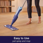 Bona Hardwood Floor Premium Spray Mop - Includes Hardwood Floor Cleaning Solution and Machine Washable Microfiber Cleaning Pad - Dual Zone Cleaning for Faster Cleanup - Spray Mop for Wood Floors