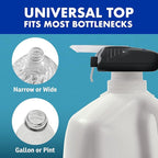 The Magic Tap Automatic Drink Dispenser - Hands-Free Beverage Dispenser for Fridge - Perfect for Milk, Juice - Gifts for Women & Men - 1 Pack, Black