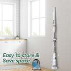 DIAFIELD Electric Spin Scrubber, Cordless Cleaning Brush with 8 Replaceable Brush Heads and Detachable & Adjustable Extension Handle, Dual Speed Shower Scrubber for Cleaning Shower, Tile, Wall, Floor