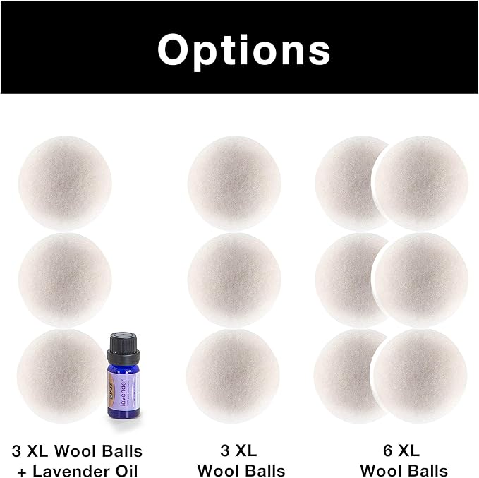 Smart Design 3933142 Dryer Balls, Natural Wool